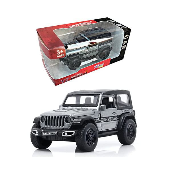 RUHANI Metal 4x4 Thar Jeep Wrangler Grey - LXINDIA.COM