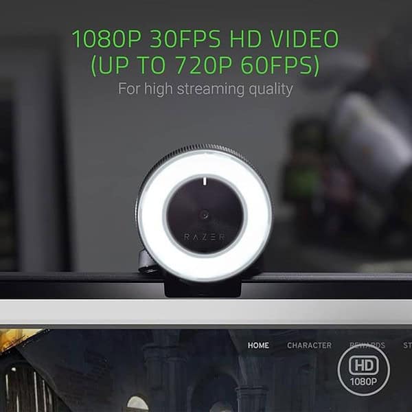 Razer Kiyo Streaming Webcam Black RZ19 02320100 R3M1 2 - LXINDIA.COM