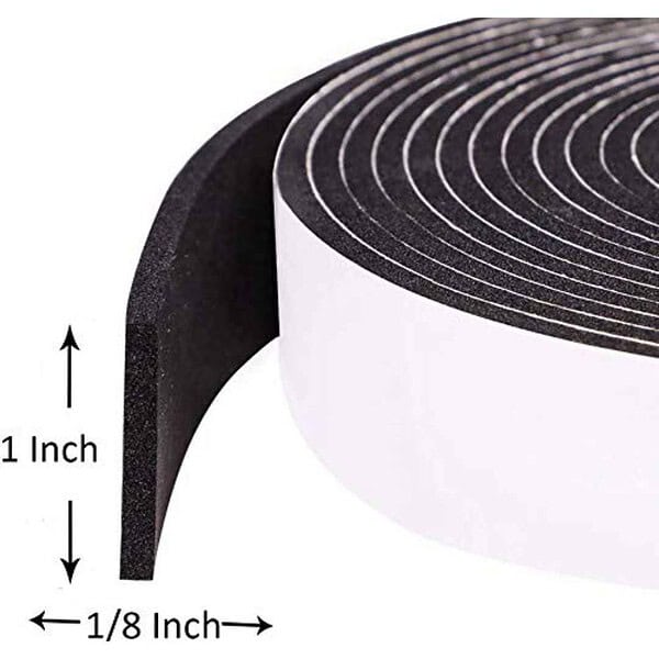 Rpi shop Gasket Black Foam Single Sided Adhesive Tape 10 meter length2 - LXINDIA.COM