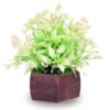 S Biv Wood Artificial Flower for Decoration with Pot - LXINDIA.COM