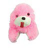 SANKALP EMPORIUM Peach Puppy Stuffed Toy 22x18cm - LXINDIA.COM