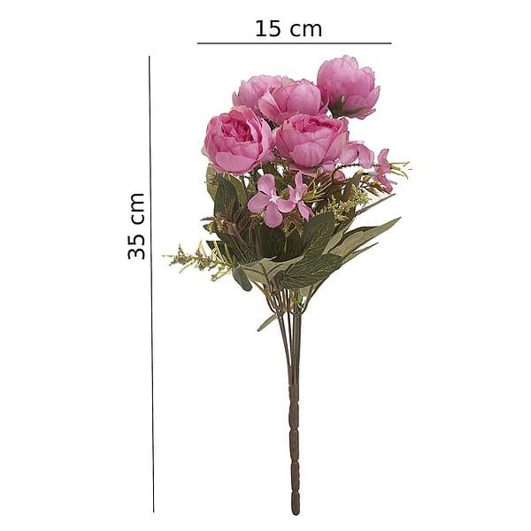 SATYAM KRAFT 1 Pcs Artificial Dahlia Fake Flowers Sticks for Home PINK A - LXINDIA.COM