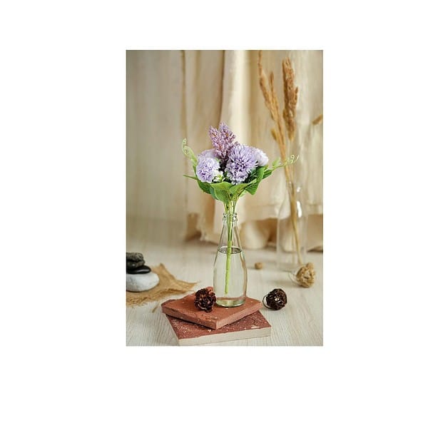 SATYAM KRAFT 1 Pcs Artificial Multiflora Flower Purple a - LXINDIA.COM