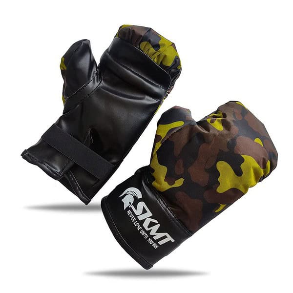 SKMT PU Leather Boxing Gloves for Kids Green B - LXINDIA.COM