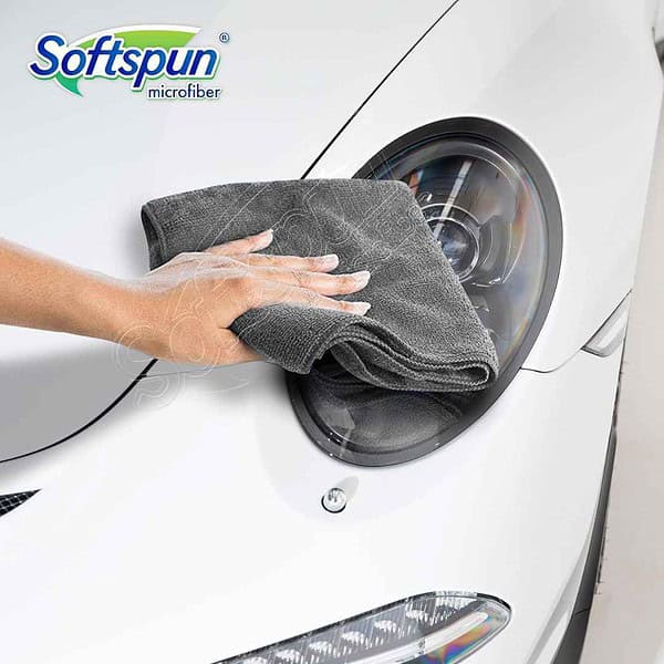 SOFTSPUN Microfiber Cloth 4 pcs 40x40 cms Grey2 - LXINDIA.COM