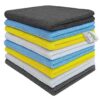 SOFTSPUN Microfiber Cloth 40x40 cms Multi Color 8 Pcs - LXINDIA.COM