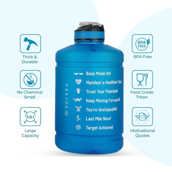 SOLARA 1 Gallon Water Bottle Blue B - LXINDIA.COM