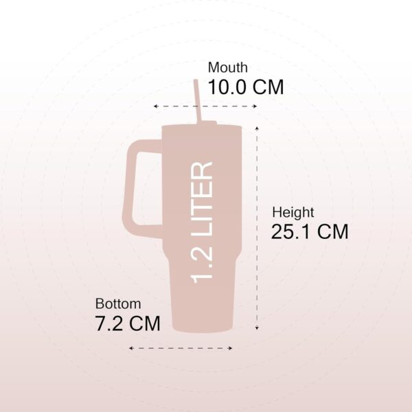 SOLARA Elixir 40oz Tumbler 1200ml Dusky Pink f - LXINDIA.COM