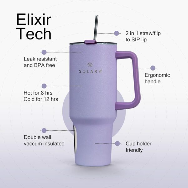 SOLARA Elixir 40oz Tumbler 1200ml Sugar Plum a - LXINDIA.COM