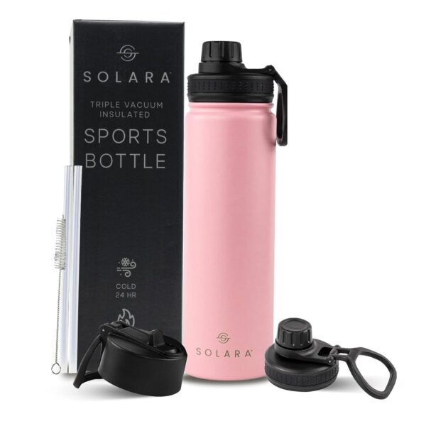 SOLARA Insulated Water Bottle 1000ml Pink - LXINDIA.COM