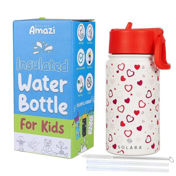 SOLARA Insulated Water Bottle for Kid Hearts 450 ml - LXINDIA.COM