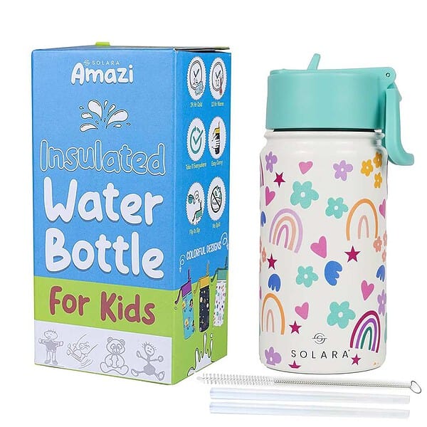 SOLARA Insulated Water Bottle for Kid Rainbow 450 ml - LXINDIA.COM