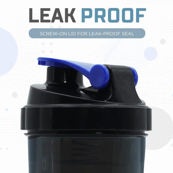 SOLARA Protein Shaker Bottle 650 ML Blue B - LXINDIA.COM