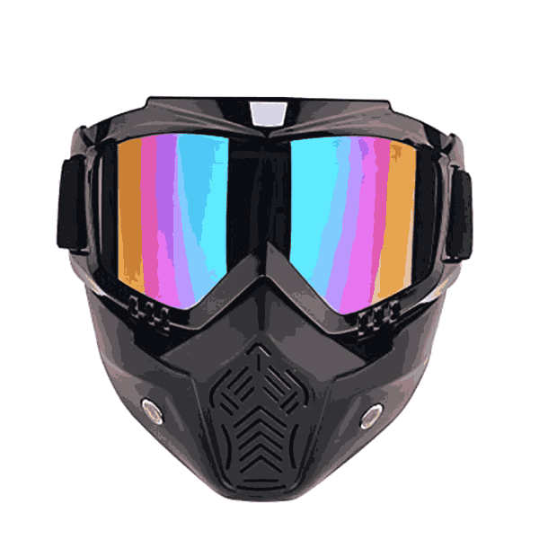 SRPHERE Motorcycle Helmet Glasses Modular Helmet Mask Detachable Goggles - LXINDIA.COM