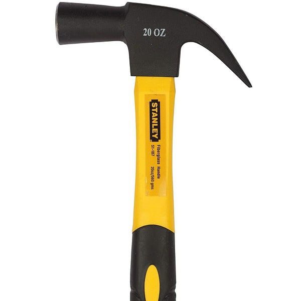 STANLEY 51 187 Fibreglass Nail Hammer 560gms2 - LXINDIA.COM