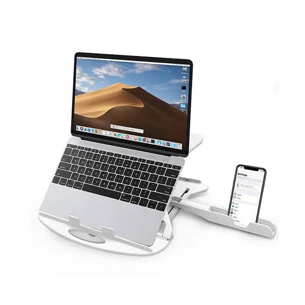 STRIFF Adjustable Laptop Stand White 3 - LXINDIA.COM