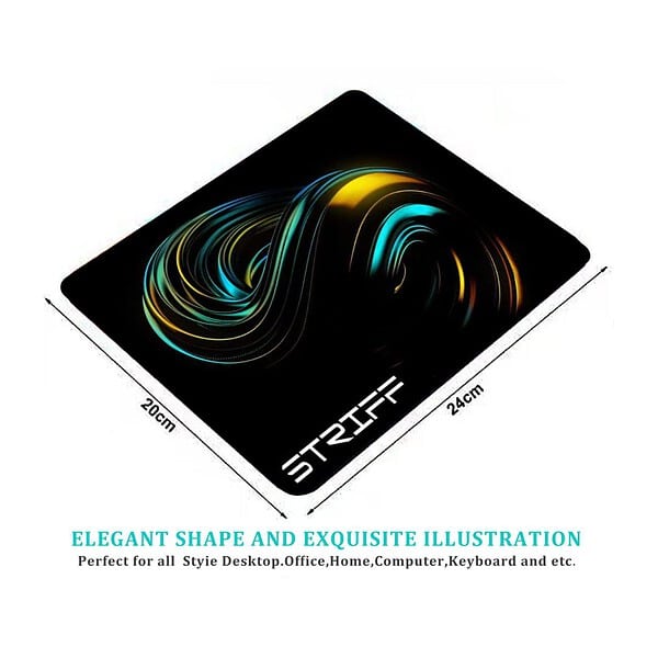 STRIFF Extended Gaming Mouse Pad Stitched Edges Non Slip Rubber Universe Small 3 - LXINDIA.COM