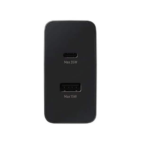 Samsung 35W Dual Port Type C and USB A Charger Black 2 1 - LXINDIA.COM