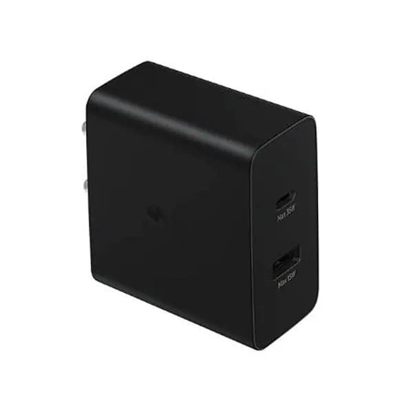 Samsung 35W Dual Port Type C and USB A Charger Black - LXINDIA.COM