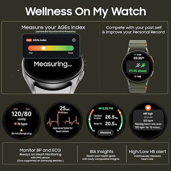 Samsung Galaxy Watch 7 40mm Green BT with 3nm Processor 2 - LXINDIA.COM