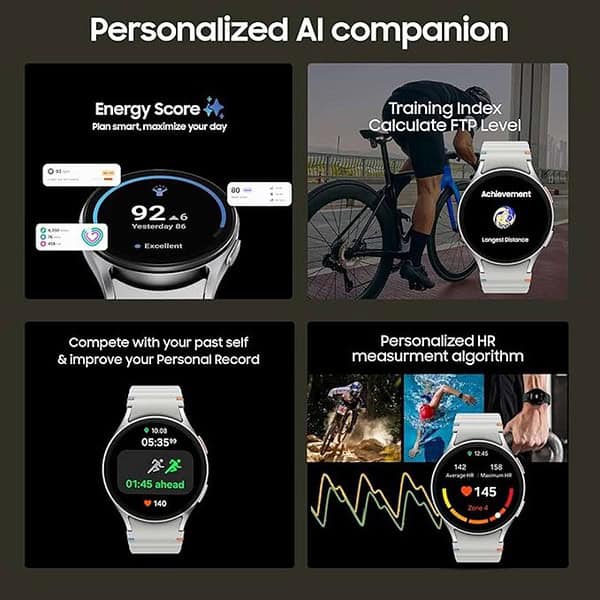 Samsung Galaxy Watch 7 44mm Silver BT LTE 3nm Processor 2 - LXINDIA.COM