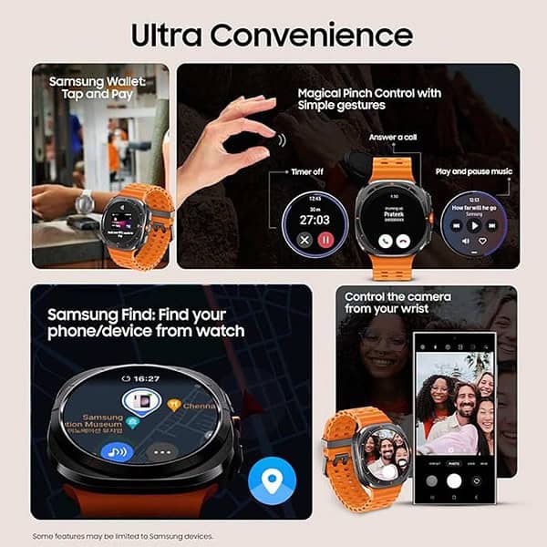 Samsung Galaxy Watch Ultra 47mm LTE Gray 3nm Processor 2 - LXINDIA.COM