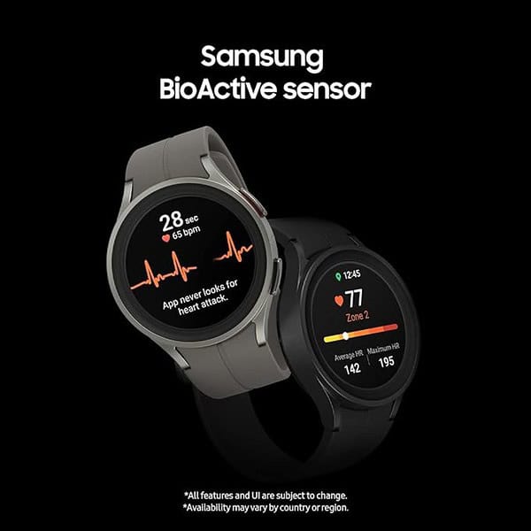 Samsung Galaxy Watch5 Pro LTE 45 mm Gray Titanium Compatible with Android 2 - LXINDIA.COM