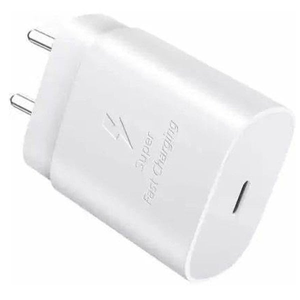 Samsung Original 25W Single Port Type C Fast Charger Cable Included White 2 - LXINDIA.COM