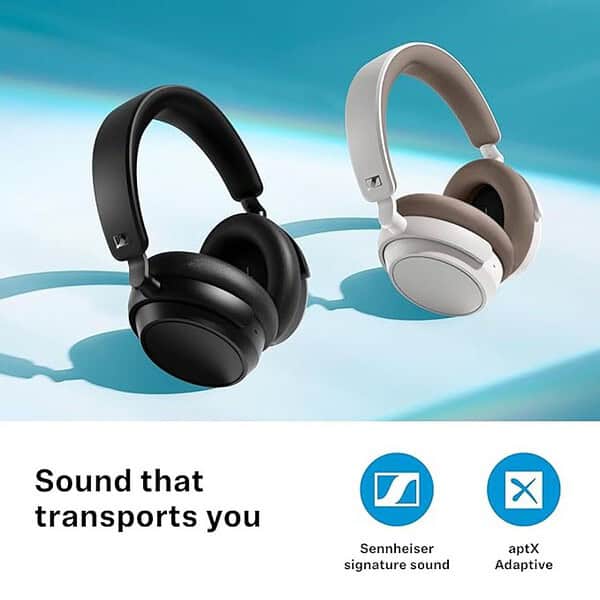 Sennheiser Accentum Plus Wireless Bluetooth Over Ear Headphones White 1 - LXINDIA.COM