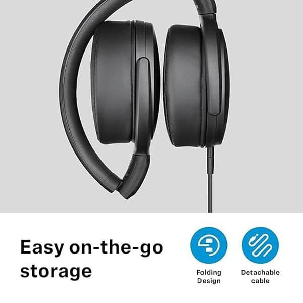 Sennheiser HD 400s Wired Over The Ear Headphone with Mic Black 1 - LXINDIA.COM