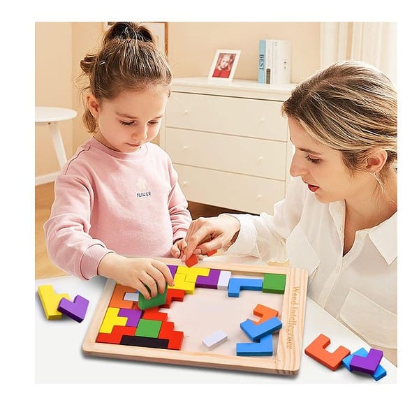 Shinetoy Entertain Kids 40 Pcs Wooden Russian Blocks 3 - LXINDIA.COM