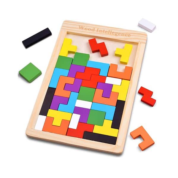 Shinetoy Entertain Kids 40 Pcs Wooden Russian Blocks - LXINDIA.COM