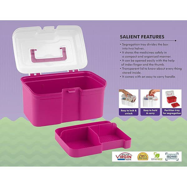 Signoraware Rectangular Box Big Purple B - LXINDIA.COM