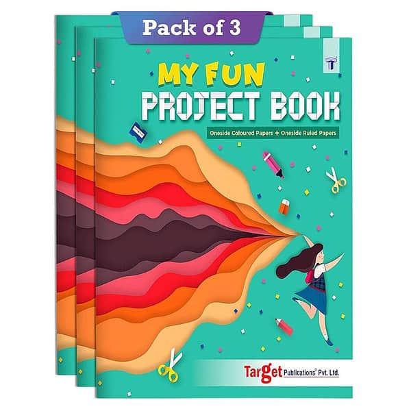 Single Line Project Sheets with Colorful Pages 32 Pages A4 Size Set of 3 Books - LXINDIA.COM