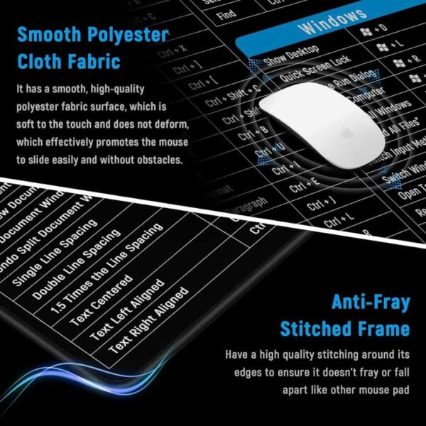 Sounce Gaming Mouse Pad Large Mouse Pad Extended Desk Mouse Pad Faux Leather 2 min - LXINDIA.COM