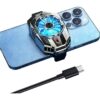 Sounce Phone Cooler Gaming Fan Led Mobile Cooler Fan With Two Cooling Speeds - LXINDIA.COM