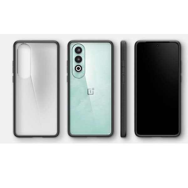 Spigen Essential Sand Crystal Back Cover for OnePlus Nord CE4 5G Matte Black 3 - LXINDIA.COM