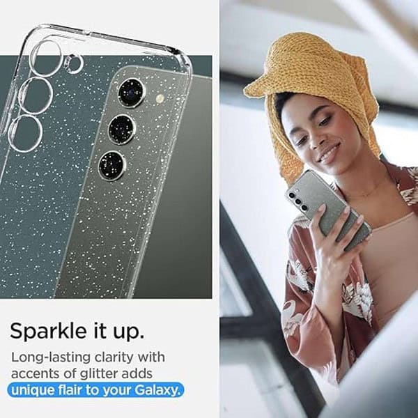 Spigen Liquid Crystal Glitter Back Cover for Galaxy S23 Crystal Quartz 2 - LXINDIA.COM