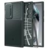 Spigen Optik Armor Back Cover for Galaxy S24 Ultra Abyss Green - LXINDIA.COM