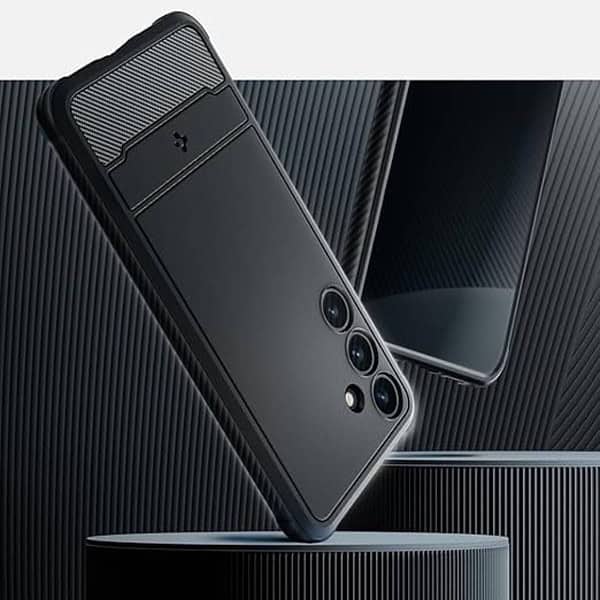 Spigen Rugged Armor Back Cover for Galaxy S24 plus Matte Black 1 - LXINDIA.COM