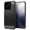 Spigen Rugged Armor Back Cover for Xiaomi 14 Matte Black - LXINDIA.COM