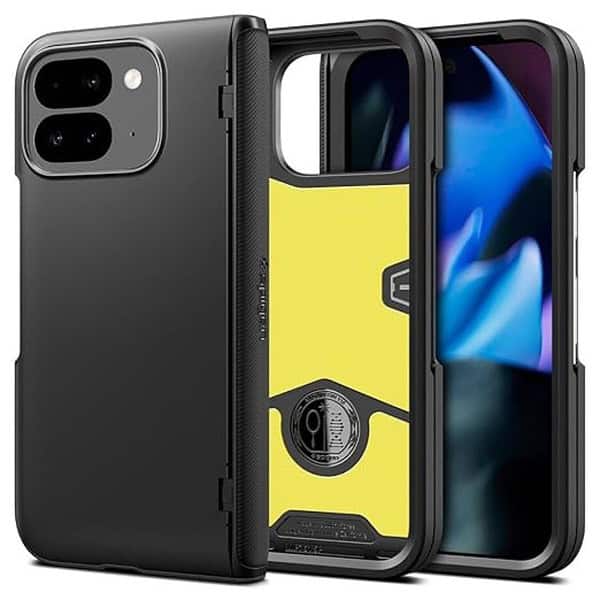 Spigen Slim Armor Pro Back Cover Case for Pixel 9 Pro Fold Black - LXINDIA.COM