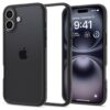 Spigen Ultra Hybrid Back Cover Case Compatible with iPhone 16 Matte Black - LXINDIA.COM