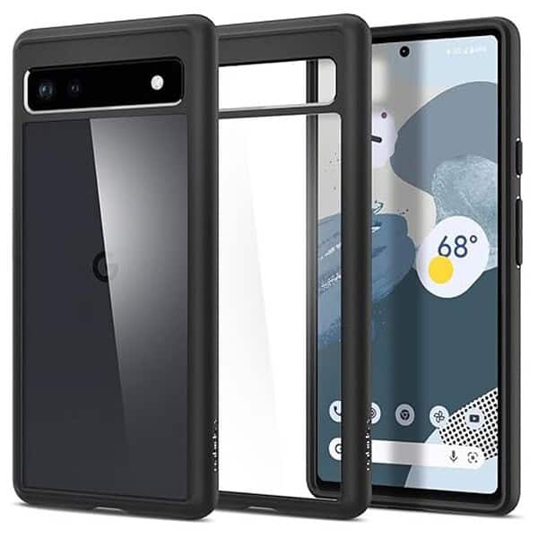 Spigen Ultra Hybrid Back Cover Case for Google Pixel 6a Matte Black - LXINDIA.COM