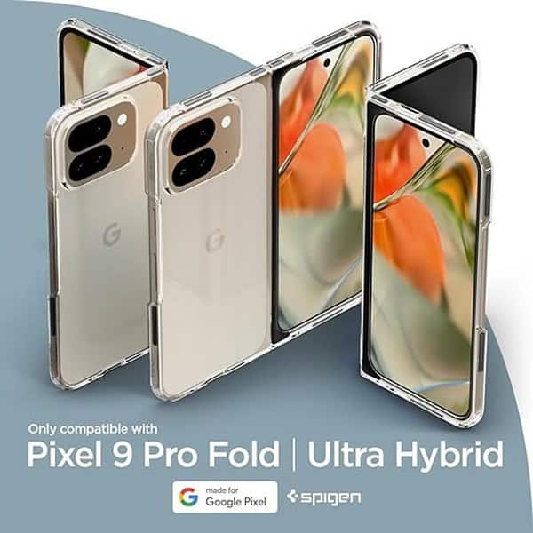 Spigen Ultra Hybrid Back Cover for Pixel 9 Pro Fold Crystal Clear 2 - LXINDIA.COM