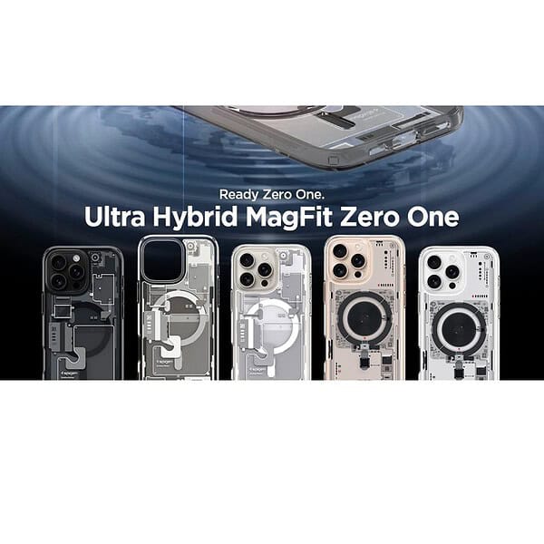 Spigen Ultra Hybrid Magfit Back Cover for iPhone 16 Pro Zero One 3 - LXINDIA.COM