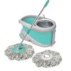 Spotzero by Milton Stainless Steel Wringer Spin Mop with 2 Microfiber Refills - LXINDIA.COM