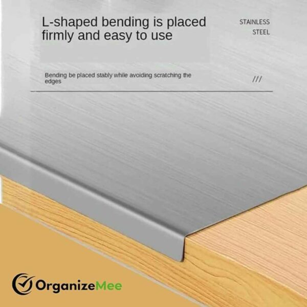 Stainless Steel 304 Fruit Chopping Cutting Board for Kitchen Platform 50X39CM1 - LXINDIA.COM