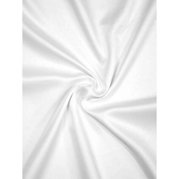 Stoa Paris Satin Bedsheet for Double Size Bed White1 - LXINDIA.COM