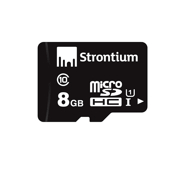 Strontium MicroSD Class10 8GB Memory Card Black - LXINDIA.COM